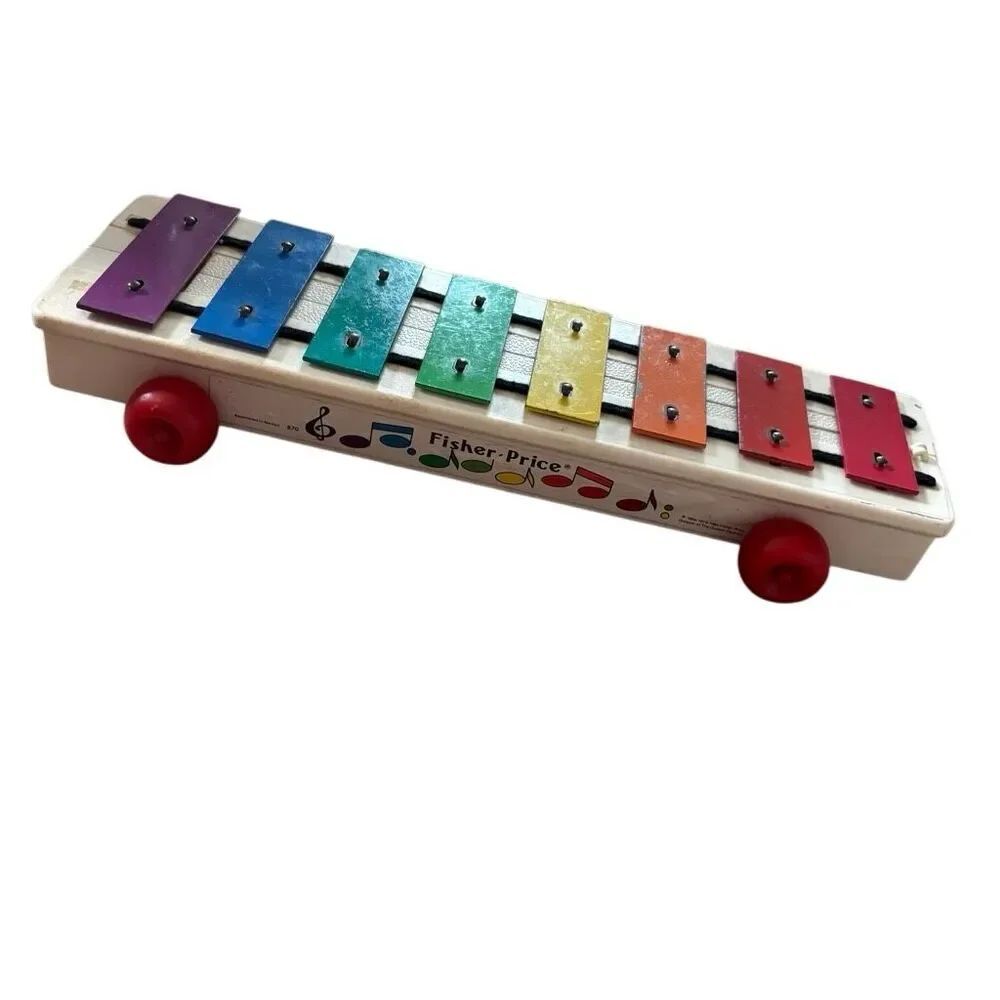 Fisher-Price Pull-A-Tune Xylophone 1964-1978-1985 Plastic